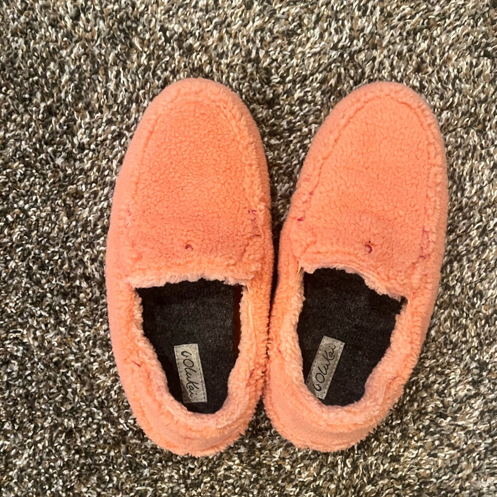 Olukai Women's Nohea Heu Slippers Shoes Slip On Pickled Ginger womens size 8